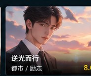 黄果短剧 漫画《逆光而行》短剧海报